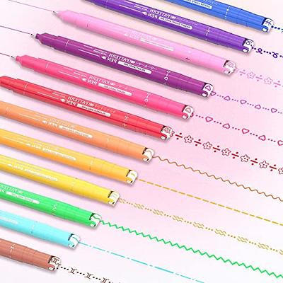 Miookiss Curve Highlighter Pen Set,12PCS Dual Tip Colored Curve Pens with  10 Different Shapes for Kids,Cute Curve Marker For Writing Drawing Note  Taking Scrapbook Art Office School Supplies - Yahoo Shopping