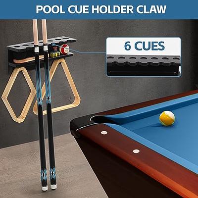 Onemacc Pool Stick Holder Wall Mount, Pool Cue Rack for 7 Pool Sticks,  Solid Wood Billiards Pool Cue Holder Claw Wall for Billiards Decor,  Billiards Accessories, Pool Table Accessories Equipment,Black - Yahoo