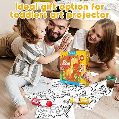 Jar Melo Washable Dot Markers Kit for Kids 3-8+ Age,8 Colors Non Toxic Dot Paint Markers with 108 Free PDF Activity Book & Physical Sheets 2.1 fl.oz