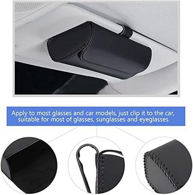 Storage Case Car Sunglass Holder Car Sun Visor Eyeglasses Case Sunglasses  Clip