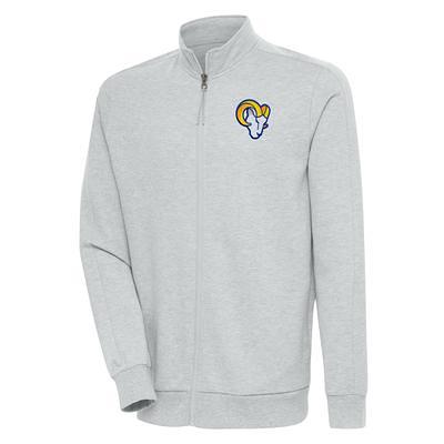 Los Angeles Rams Antigua Wordmark Victory Full-Zip Hoodie - Black