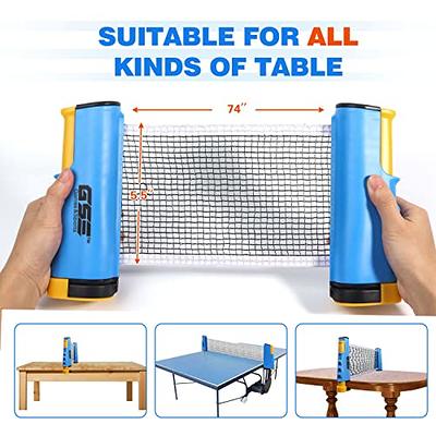 Penn Everywhere Table Tennis Net & Post Set with 2 Ping Pong