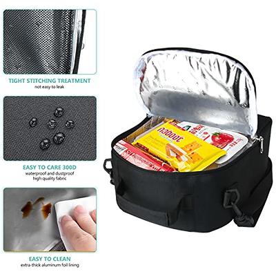 Femuar Lunch Box for Men Women Adults Small Lunch Bag for Office Work  Picnic - Reusable Portable Lunchbox, Grey