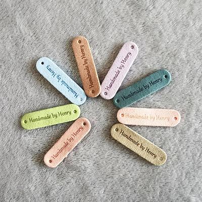 Wooden clothing labels, sew on garment labels, personalized label tags,  labels for handmade products, wood labels for knitted items, 25 pc - Yahoo  Shopping