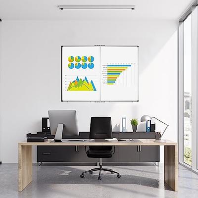  XBoard Large Magnetic Dry Erase White Board 60 x 48 Inch, 5' x  4' Foldable Whiteboard for Wall with Marker Tray