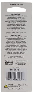 Acme Tackle Kastmaster 1/4oz Gold/Gold Tape