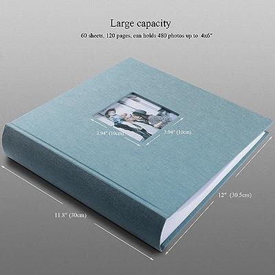 Photo Album Book Family Album Leather Cover Holds 3x5 4x6 5x7 6x8 8x10  Photos w