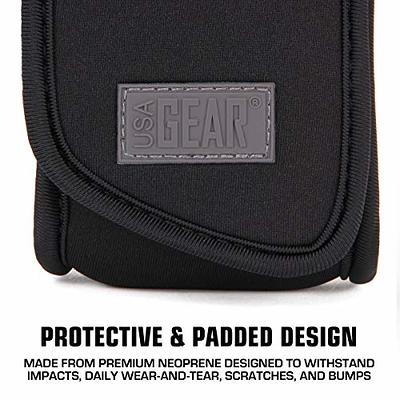 USA Gear Vape Pen Travel Case Belt Bag with Belt Loop & Carabiner Clip -  Elastic Neoprene