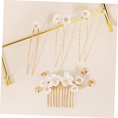  Beavorty 4pcs Hairpin Hair Gems for Women Pearl Hair