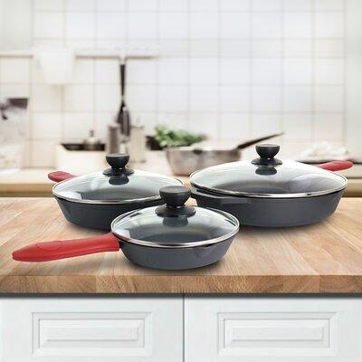 Mesa Mia Cast Iron 2-pc. Frying Pan Set, Black