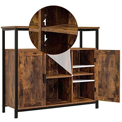  usikey Storage Cabinet with 2 Doors, Buffet Cabinet