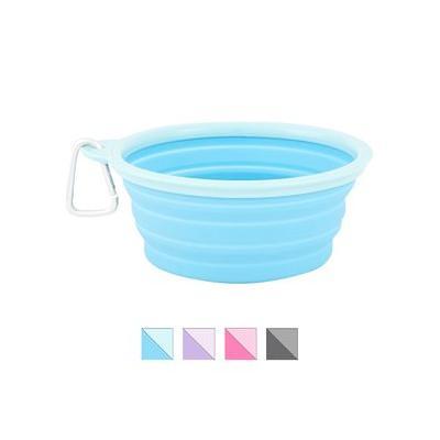 Frisco Silicone Collapsible Travel Bowl with Carabiner