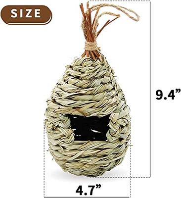 Hummingbird House Hand-Woven Natural Grass Hummingbird House For