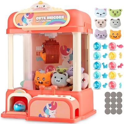 Syahro Mini Claw Machine with Music, Containing Plastic Toys, Gashapons,  Dispenser & Plush Toys, Funny Game and Gift for Party, Mini Candy Vending  Machine for Girls and Boys Ages 3-6, 4-8 - Yahoo Shopping