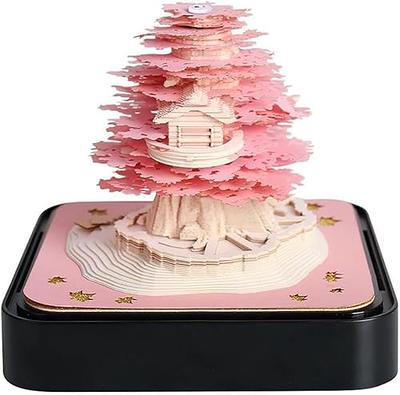 3D Calendar,Time Piece Calendar, 2024 Desk Calendar With LED Lights, 3D Art Calendar  Paper Carving Gift House Sculpture Gift for School Home Office (Pink Tree  House) - Yahoo Shopping