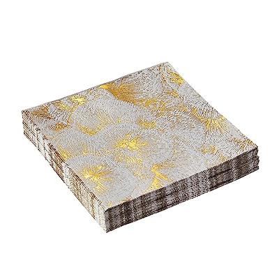 Elegant Floral Disposable Napkins, Pack Includes 18 Wedding Napkins, Party  Napkins Disposable Perfect For Dessert, Classic Dinner Napkins For Upscale  Events, Christmas Napkins For Holiday Meal, Gold - Yahoo Shopping