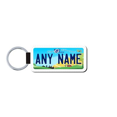  BRGiftShop Personalized Custom Name Metal Keychain 2016  Louisiana State License Plate : Automotive