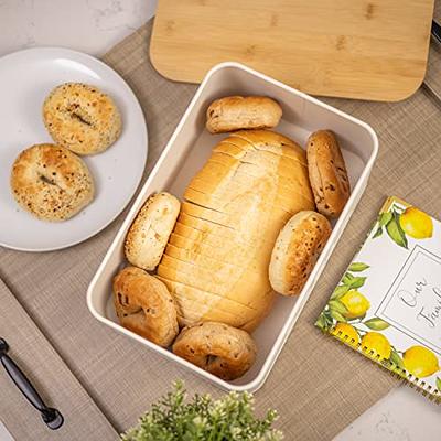 Tiawudi 2 Pack Bread Box, Plastic Bread Container, Bread Storage for  Kitchen Counter, Bread Keeper with Airtight Lid, Tall Bread Saver, Sandwich  Bread