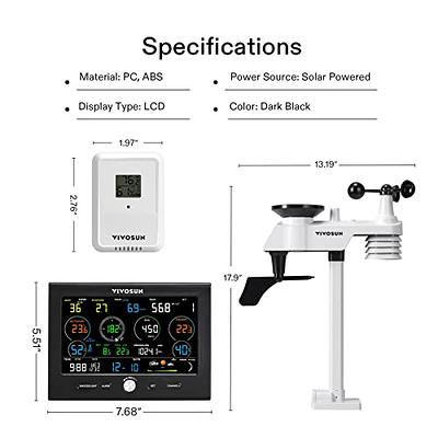 VIVOSUN Digital Thermometer and Hygrometer w/ 3 Remote Sensors