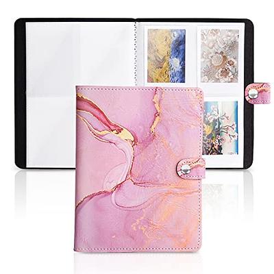 elfonsol Polaroid Photo Album 2x3 - Linen Cover, Front Window, Film Book  with 208 Vertical Pockets for Fujifilm Instax Mini 7s 8 9 11, K-pop