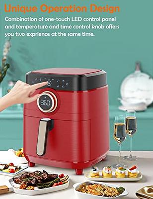 ALLCOOL Air Fryer 5.8 QT Airfryer 1700W 8-in-1 One Touch Digital