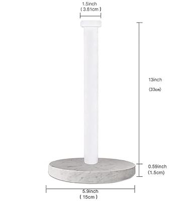 Marble Paper Towel Holder Kitchen Roll Stand Vertical Standing 