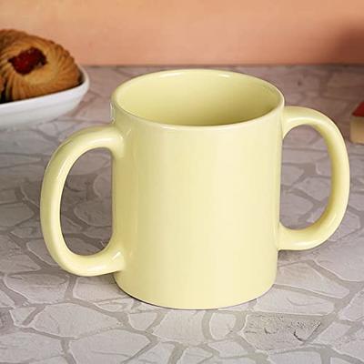 Dual Handle Mug (Double Grip Mug) to Aid Tremors, MICROWAVE SAFE, 11.83 US  Fl. Oz. (350