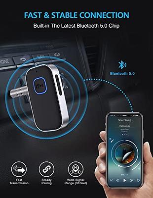 OQIMAX Aux Bluetooth Adapter for Car, 2 in 1 Bluetooth Transmitter Receiver  for Hands-Free Call, Noise Cancelling 3.5mm AUX Bluetooth 5.0 Receiver for  Home Stereo System/Headphones/Easy Connect - Yahoo Shopping