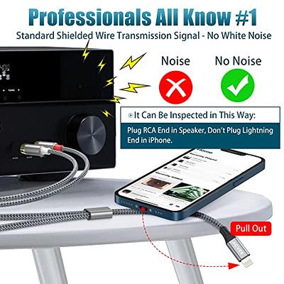 Aux Cord for iPhone 13, 3.3ft Apple MFi Certified Lightning to 3.5 mm  Headphone Jack Adapter Male Aux Stereo Audio Cable Compatible with iPhone  13 12