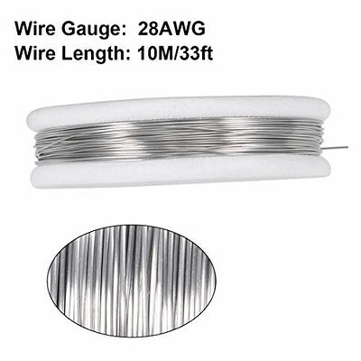 0.25mm 30AWG Heating Resistor Nichrome Wires for Heating Elements 33ft - 10m/33ft Length
