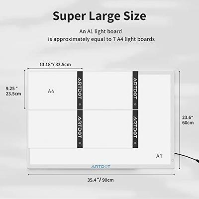 ARTDOT A1 Large LED Light Pad for Diamond Painting AC Powered Light Board  Kit Adjustable Brightness Light Box Drawing for 5D Diamond Painting Kits -  Yahoo Shopping