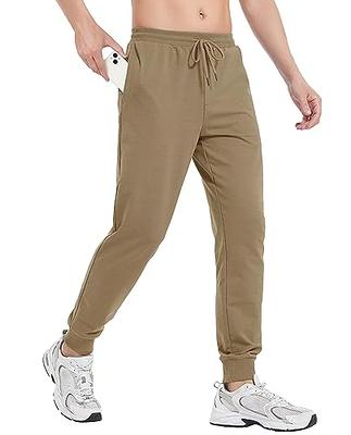 MAGCOMSEN Mens Cotton Joggers Sweatpants Lightweight Workout Pants for Men  Gym Athletic Running Jogging Khaki 36 - Yahoo Shopping