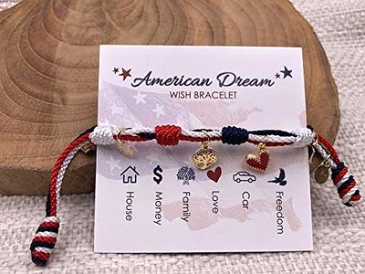 Patriotic Heart Bracelet - American Legion Flag & Emblem