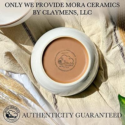 Mora Ceramics Hit Pause Mora Ceramic Bowls for Kitchen, 28oz - Bowl Set of 4 - for Cereal, Salad, Pasta, Soup, Dessert, Serving Etc - Dishwasher