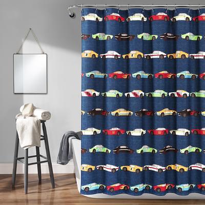 Navy Stripe Kids Bathroom Set