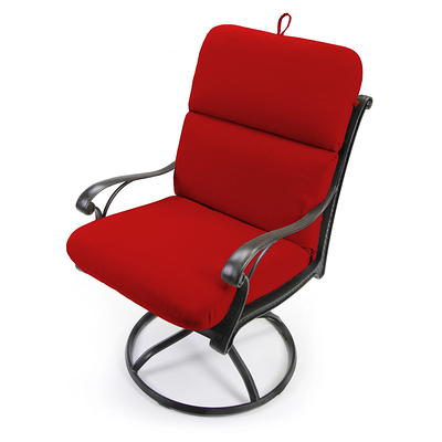 Mainstays Textured Chair Cushion, Red Sedona, 1-Piece, 15.5 L x