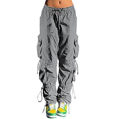 HALARA Women's Low Rise Drawstring Side Pocket Straight Leg Casual Cargo  Pants - HALARA 49.95