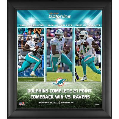 Tyreek Hill Autographed Miami Dolphins 8X10 Teal Jersey Photo