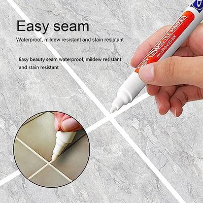 Anti and Waterproof Ceramic Tile Marker,Grout Pen White Tile Paint Marker,Waterproof  Grout Paint,Restore Grout Lines in bathrooms & Kitchens (Beige) - Yahoo  Shopping
