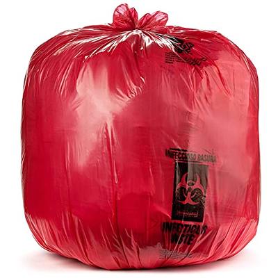 Heavy Duty Medical Waste Bags-Red 20-30 Gallon