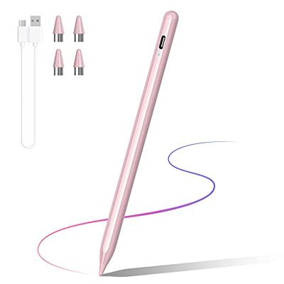 Active Stylus Digital Pen for Touch Screens, Rechargeable 1.5mm Fine Point  Stylus Smart Pencil Compatible with iPhone/iPad Pro/Mini/Air/Android and