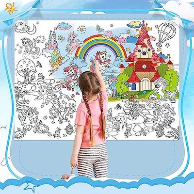 Alex Art, Large Coloring Poster - Arts and Crafts Unicorn - Jumbo Table Coloring Sheet - Giant Coloring Posters for Kids - Creative Fun Birthday