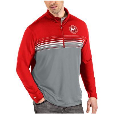 Men's Antigua Heather Gray Detroit Lions Metallic Logo Fortune Quarter-Zip  Jacket - Yahoo Shopping