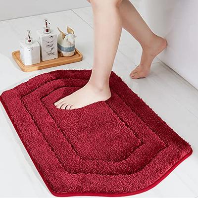 COSY HOMEER Extra Thick Bath Rugs for Bathroom - Anti-Slip Bath Mats Soft  Plush Yarn Shaggy 100% Strong Polyester Mat Living Room Bedroom Mat Floor