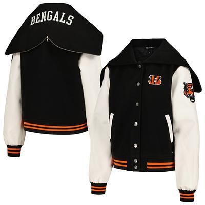 Women's The Wild Collective Black Cincinnati Bengals Sailor Full-Snap  Hooded Varsity Jacket - Yahoo Shopping