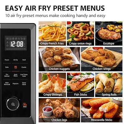 Air Fryer Microwave Combo TOSHIBA ML2-EC10SA(BS) 8-in-1 Countertop  Convection, Broil First Look Cook 