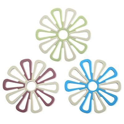 Pot Holders for Kitchen,Hot Pads Silicone Trivet, Potholders, Table Pad,  Multi-use Flower Heat Resistant Mat 