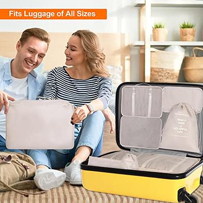 New 8Pcs/set Large Capacity Luggage Travel Bag Clothes Underwear Cosmetic  Storage Bag Baggage Packing Suit Organizer Wash Bags