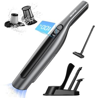 FITALLUS Car Vacuum Cleaner Cordless for Tesla Model 3/X/Y/S Portable Car  Accessories with Suction 9000PA/120W/4000mAh Rechargeable Vacuum Fordable