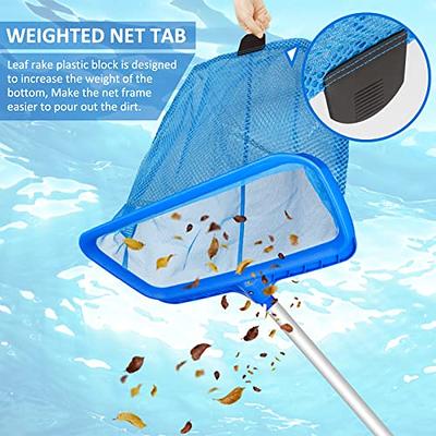 Poolvio Swimming Pool Skimmer Net, Fine Mesh Pool Leaf Rake Net